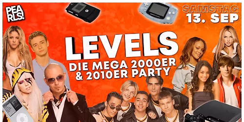 LEVELS - Die Mega 2000er und 2010er Party | Pearls Nabburg | 13.09.