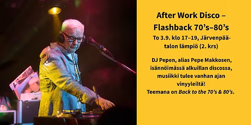 After Work Disco \u2013 Flashback 70\u2019s-80\u2019s