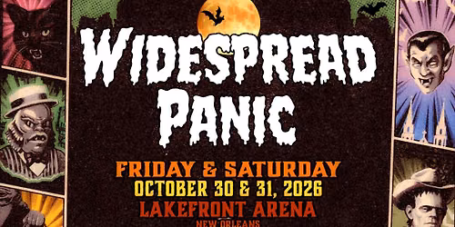 Widesepread Panic - 2 Day Pass at UNO Lakefront Arena