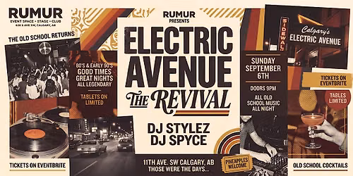 Rumur Presents: Electric Avenue - The Revival