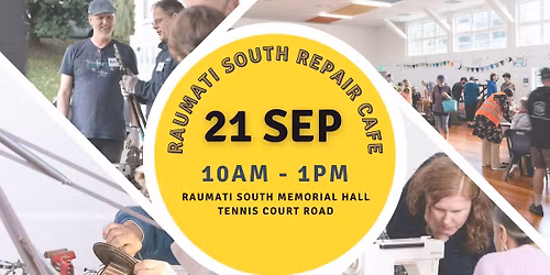 Raumati South Repair Cafe - 21 Sep