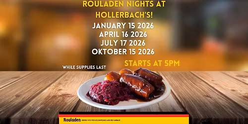 Hollerbach's Beef Rouladen Nights!
