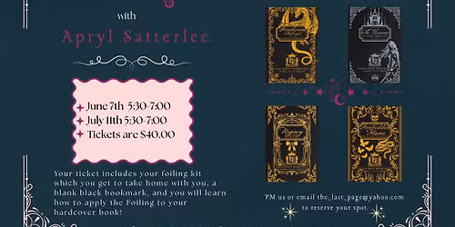 \u2728\ufe0fBook Foiling Class\u2728\ufe0f