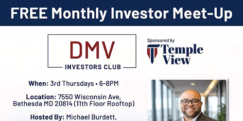 DMV Investors Club I Free Monthly REIA networking event