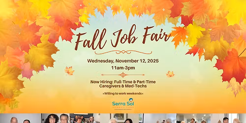 Fall Job Fair at Serra Sol
