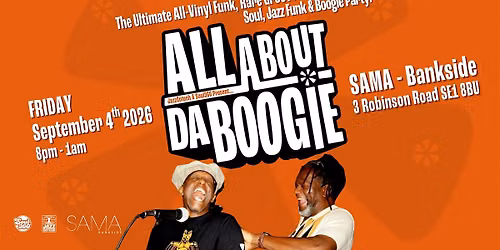 All About Da Boogie - The Late Summer Party