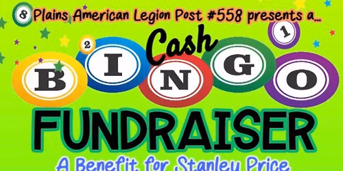 CASH BINGO Fundraiser for Stanley Price!