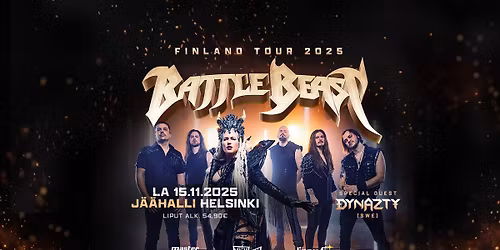 Battle Beast + Dynazty @ J\u00e4\u00e4halli, Helsinki 15.11.2025