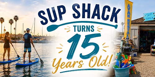 SUP Shack Turns 15 years