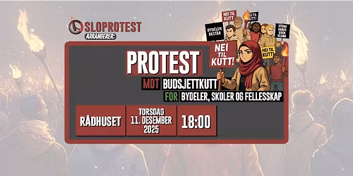 Protest mot budsjettkutt - for bydeler, skoler og fellesskap
