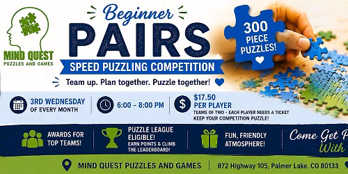 Beginner Pairs Speed Puzzling Competition (300 Pieces)
