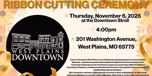 Ribbon Cutting Ceremony (at the Downtown Stroll)