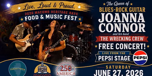 Joanna Connor - Queen of Blues Rock Guitar - FREE Concert! Macomb Heritage Days Food & Music Fest