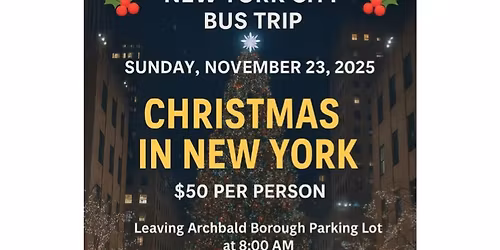 Christmas in New York bus trip