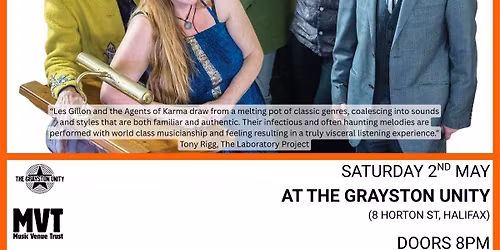 Les Gillon & The Agents of Karma E.P launch show