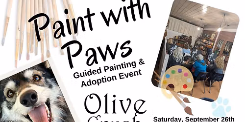Paint with Paws Paint and Adoption Event