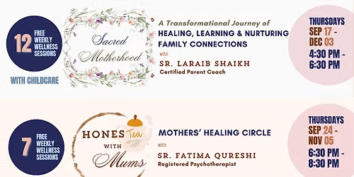 HonesTea with Mums: Mothers' Healing Circle (Mississauga) @ Parenting Space