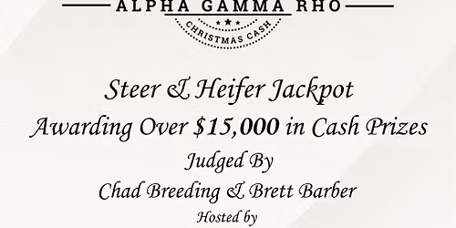 TAMU AGR Christmas Cash Jackpot