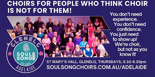 Pop Choir Rehearsal Adelaide - Glenelg