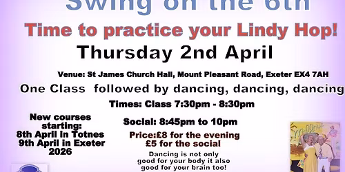 Swing on the 6th..... Class and Social 