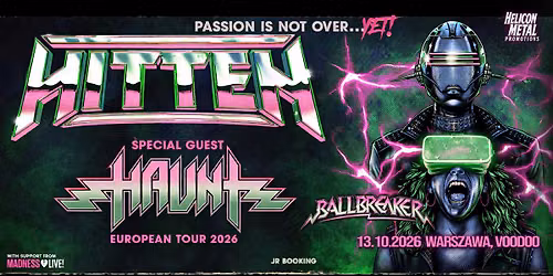 HITTEN + HAUNT + Ballbreaker \/ 13.10 \/ Warszawa @VooDoo Club 