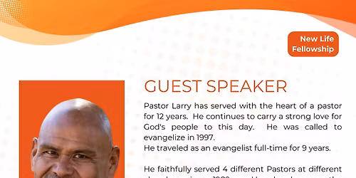 Special Guest  Pastor Larry Olvera