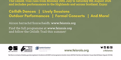 Ceilidh Trail at The Glad Cafe: F\u00e8is Ph\u00e0islig and F\u00e8is Rois