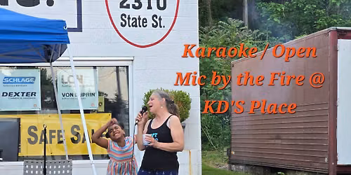 Karaoke \/ Open Mic by the fire for Youth & Adults at KDs Place