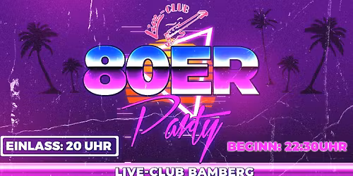 80ER PARTY mit DJ HANNES