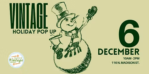Vintage Holiday Pop Up Market