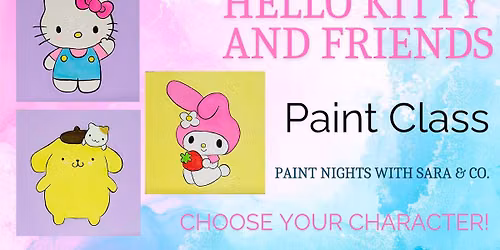 Hello Kitty and Friends Paint Class