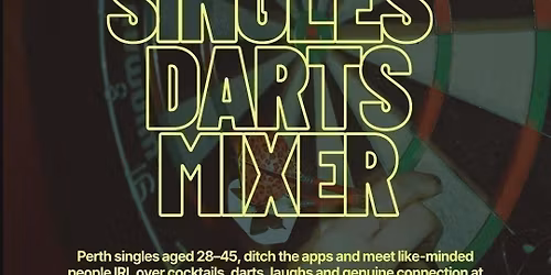Thursday | Social Singles Darts- Flight Club | Fremantle (Age 28-45)