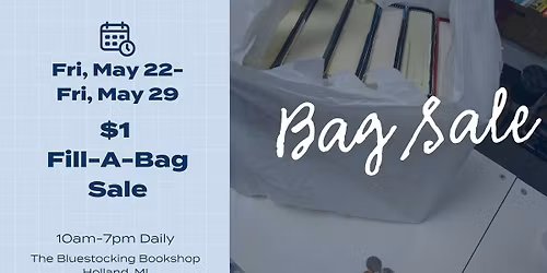 BAG SALE at Bluestocking