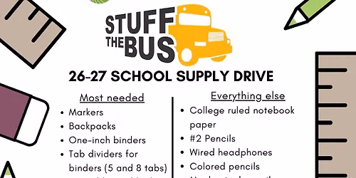 STUFF THE BUS - LUMPKIN COUNTY SCHOOL SUPPLY DRIVE