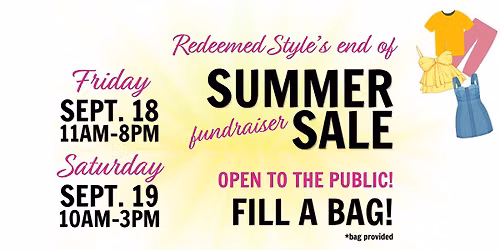 \ud83d\udecd\ufe0f End of Summer Fundraiser Sale! | Redeemed Style