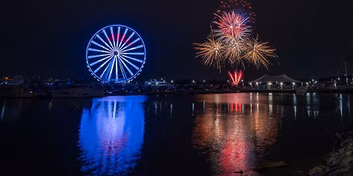 Fireworks at the Harbor & The Capital Wheel