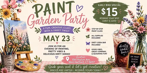 Sip & Paint Garden Party Event