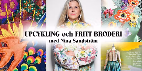 Kurs i Upcycling och fritt broderi p\u00e5 kl\u00e4der