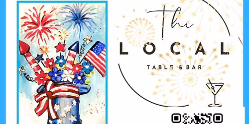 Local Table Paint & Sip- July 4th!