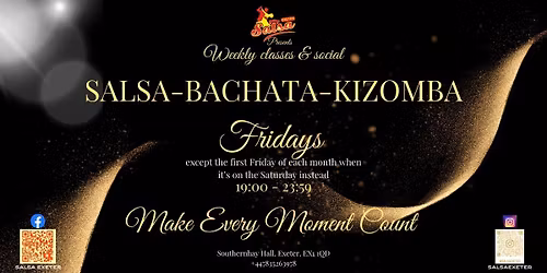 Weekly Salsa Bachata Kizomba Class and Social