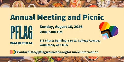 PFLAG Waukesha Annual Meeting and Picnic