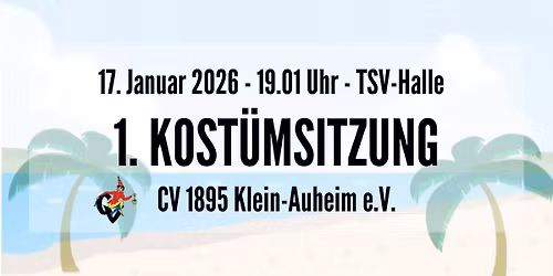 1. Kost\u00fcmsitzung des CV 1895 Klein-Auheim