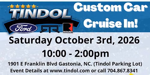 Tindol's 34th Annual Custom Car Cruise In