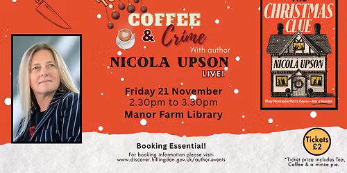 Festive Coffee & Crime with Nicola Upson