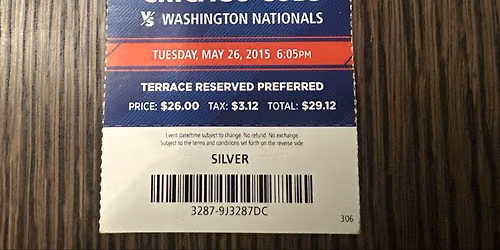 Chicago Cubs at Washington Nationals at Nationals Park