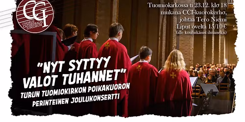 Nyt syttyy valot tuhannet -Turun tuomiokirkon poikakuoron perinteinen joulukonsertti