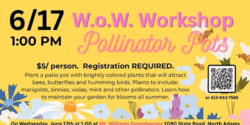 W.o.W. Workshop: Pollinator Pots
