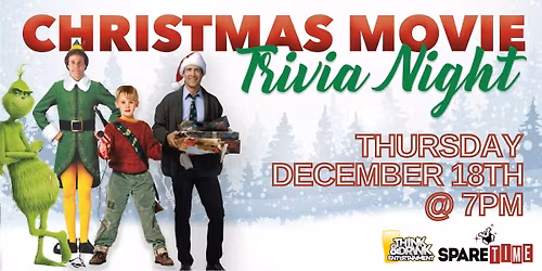 Christmas Movies Trivia @ Spare Time (Cedar Rapids, IA) \/ Thursday, December 18th @ 7pm