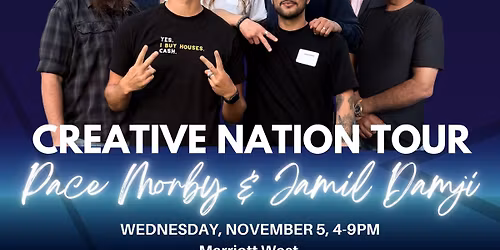 Free Tickets! Pace Morby & Jamil Damji | Minnesota | Creative Nation Tour | Nov 5 | 4\u20139PM |