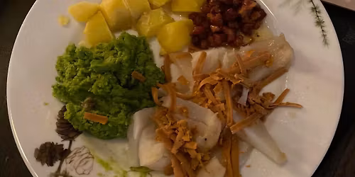 Bygdekafe med lutefisk 